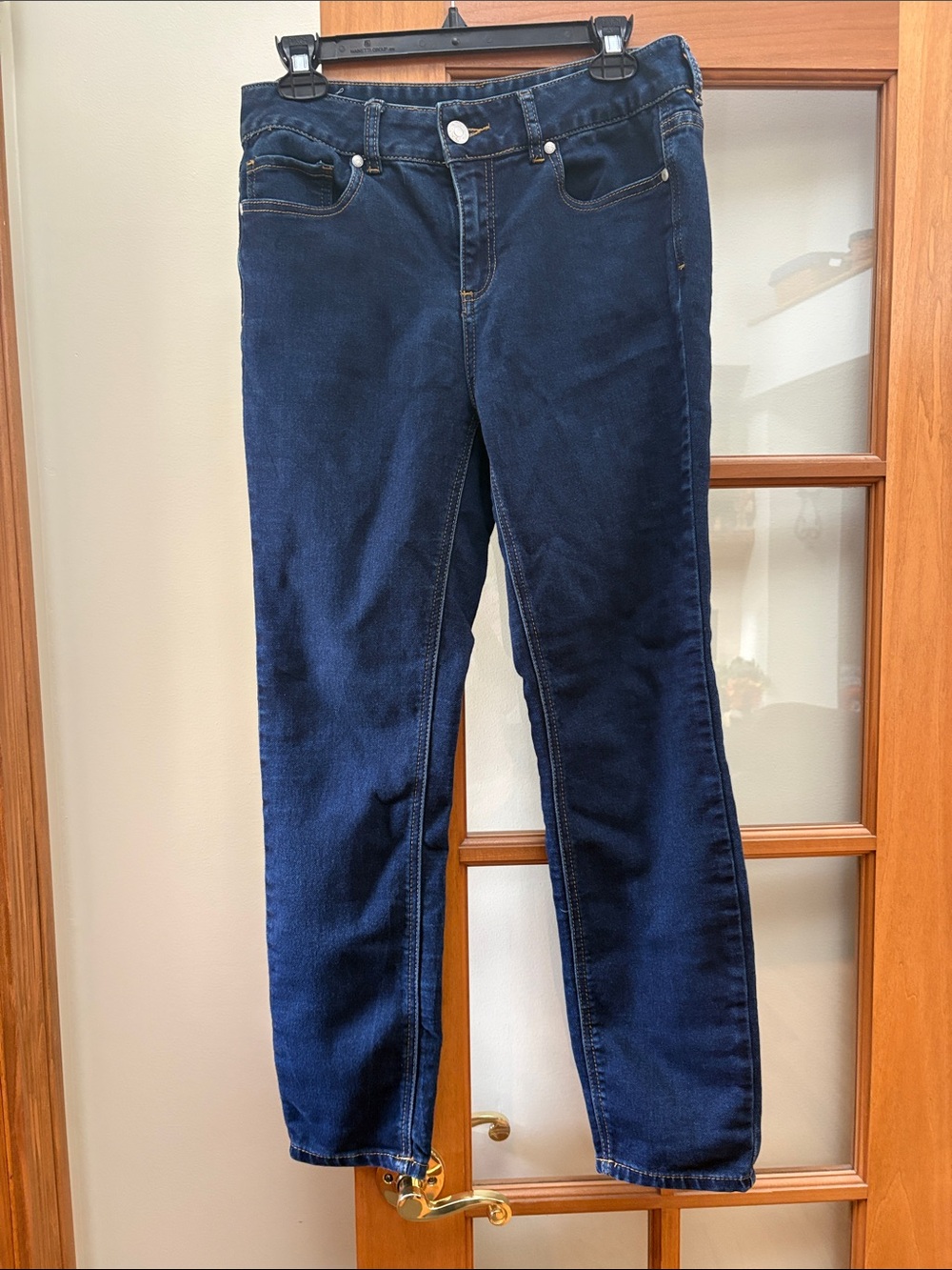 Harper Women's Straight Leg Jeans in Dark Blue